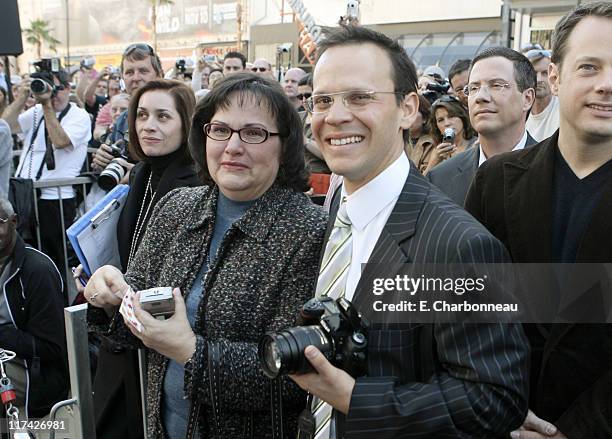 Judy Swank and John Campisi during Two-Time Oscar Winner Hilary Swank Honored with Hollywood Walk of Fame Star at Hollywood Boulevard in Hollywood,...