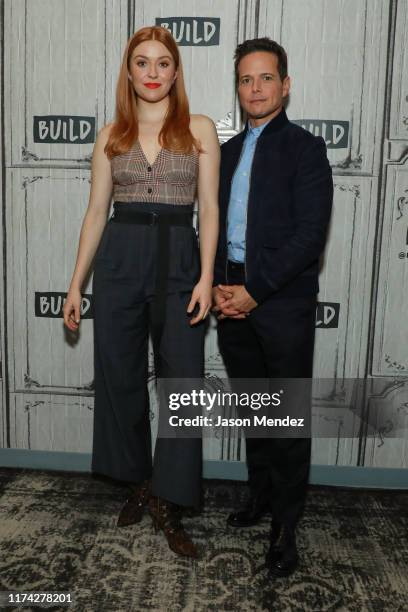 Kennedy McMann and Scott Wolf at Build Studio on October 7, 2019 in New York City.