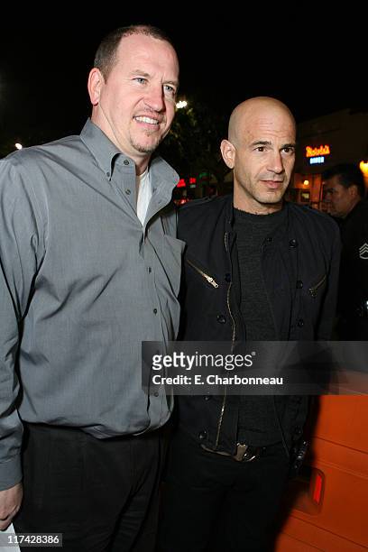 Paramount's Rob Moore and Paramount's Brad Weston during Los Angeles Premiere of DreamWorks Pictures' "NORBIT" at The Village in Westwood,...