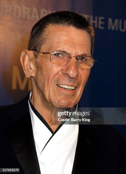 Leonard Nimoy during The Museum Of Contemporary Art Celebrates 25th Anniversary - Arrivals at MOCA at the Geffen Contemporary in Los Angeles,...