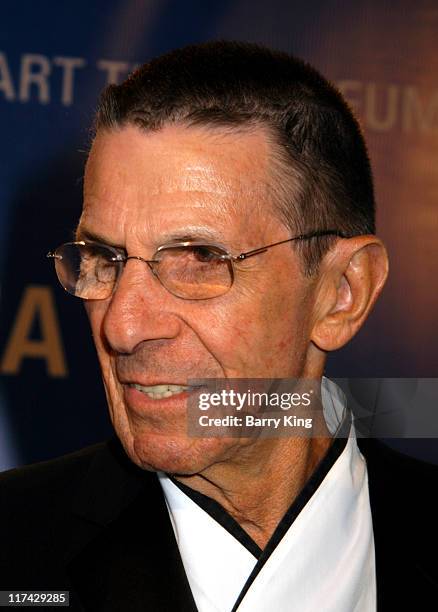 Leonard Nimoy during The Museum Of Contemporary Art Celebrates 25th Anniversary - Arrivals at MOCA at the Geffen Contemporary in Los Angeles,...