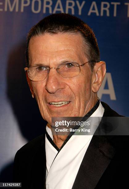 Leonard Nimoy during The Museum Of Contemporary Art Celebrates 25th Anniversary - Arrivals at MOCA at the Geffen Contemporary in Los Angeles,...