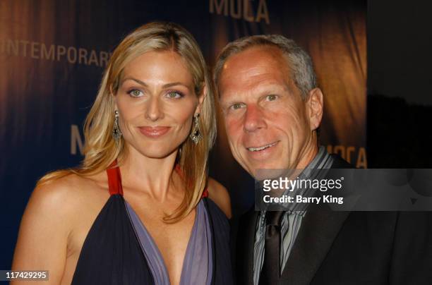Jamie Tisch and Steve Tisch during The Museum Of Contemporary Art Celebrates 25th Anniversary - Arrivals at MOCA at the Geffen Contemporary in Los...