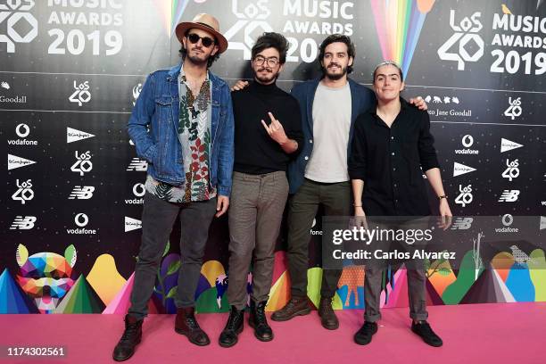 Morat attends the 40 Principales Awards nominated dinner at Florida Retiro on September 12, 2019 in Madrid, Spain.