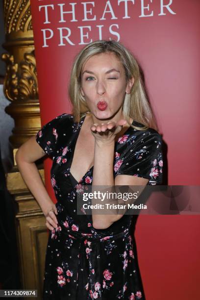 Janina Korn attends the "Deutscher Musical Theater Preis" at Tivoli theater on October 7, 2019 in Hamburg, Germany.