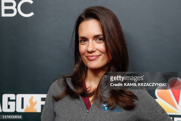 Torrey DeVitto attends the 2019 press day for TV shows "Chicago Fire", "Chicago PD", and "Chicago Med" on October 7, 2019 in Chicago, Illinois.