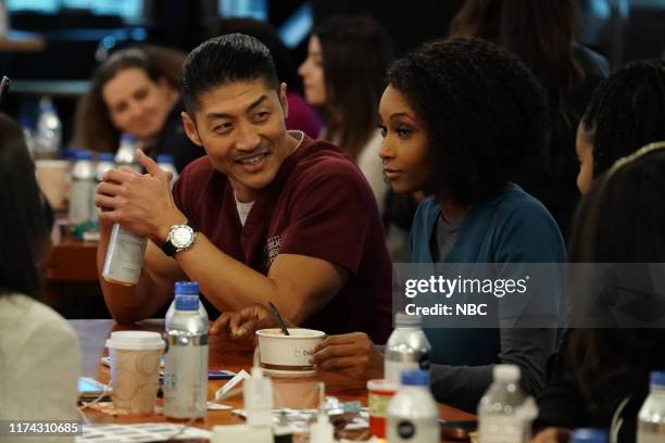 One Chicago Day" -- Pictured: Brian Tee, Yaya DaCosta, "Chicago Med" at "One Chicago Day" at Lagunitas Brewing Company in Chicago, IL on October 7,...