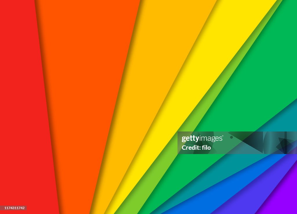 Stolz abstrakte Regenbogen bunte Papier Hintergrund