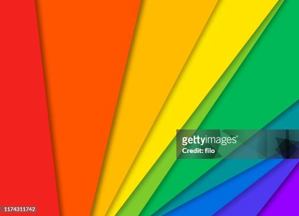 illustrazioni stock, clip art, cartoni animati e icone di tendenza di orgoglio astratto arcobaleno colorato sfondo carta - colore descrittivo