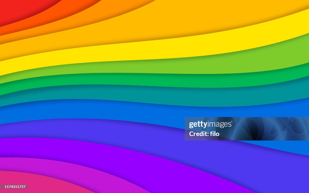 Abstract Rainbow Colorful Layered Background High-Res Vector Graphic -  Getty Images