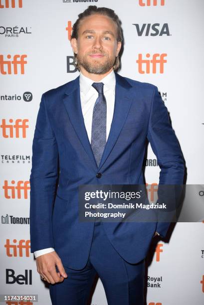 Actor Charlie Hunnam attends the "Jungleland" photo call during the 2019 Toronto International Film Festival at Princess of Wales Theatre on...
