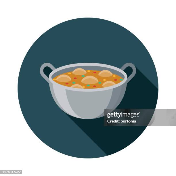 makhan murg (butter chicken) indian food icon - butter chicken stock illustrations