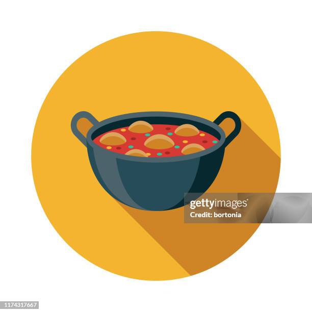 tikka masala indian food icon - chicken tikka masala stock illustrations