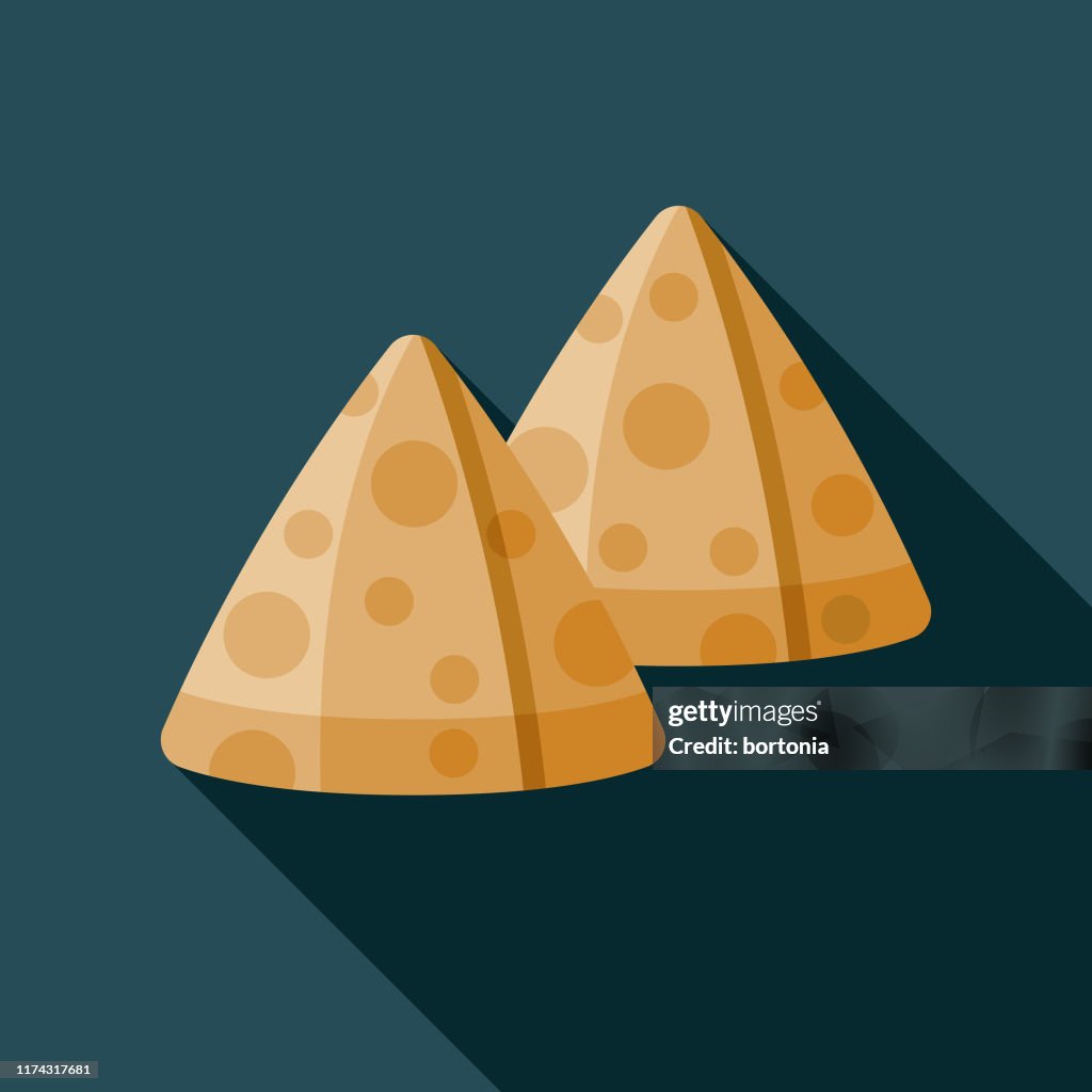 Samosas Indian Food Icon