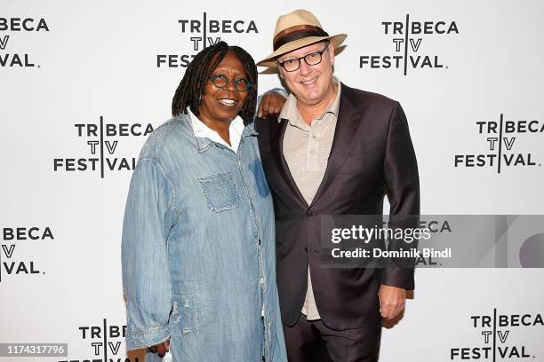 Whoopi Goldberg and James Spader during the Tribeca Talks at the 2019 Tribeca TV Festival at Regal Battery Park Cinemas on September 12, 2019 in New...