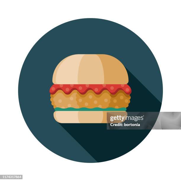 vada pav indian food icon - fritter stock illustrations