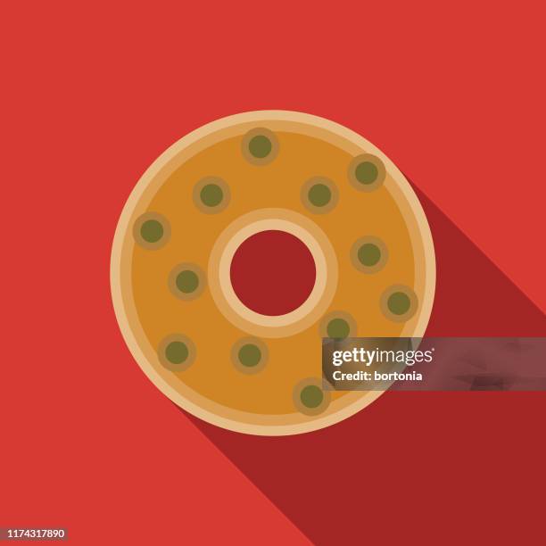medu vada indian food icon - fritter stock illustrations