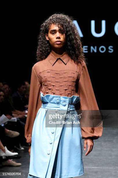 Model walks at the Gaucho - Buenos Aires runway show at New York Fashion Week at The Kitchen NYC on September 12, 2019 in New York City.