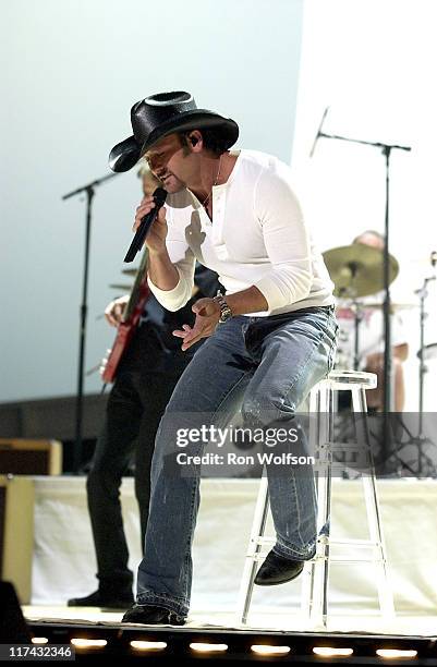 Tim McGraw during 39th Annual Academy of Country Music Awards - Dress Rehearsal at Mandalay Bay Resort and Casino in Las Vegas, Nevada, United States.