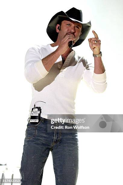 Tim McGraw during 39th Annual Academy of Country Music Awards - Dress Rehearsal at Mandalay Bay Resort and Casino in Las Vegas, Nevada, United States.