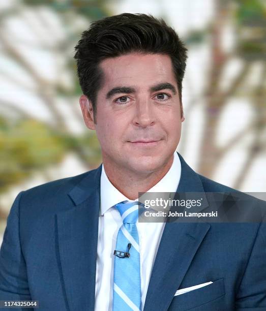 Fox cohost of "The Five" Jesse Watters welcomes Columbus Zoo for Animals Are Great Segment at Fox News Channel Studios on September 12, 2019 in New...