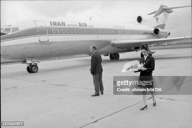 Flugzeug aus Iran in Zürich-Kloten, 1970