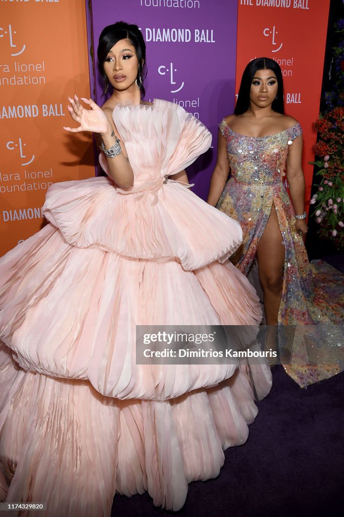 Cardi B and Hennessy Carolina attend Rihanna's 5th Annual Diamond