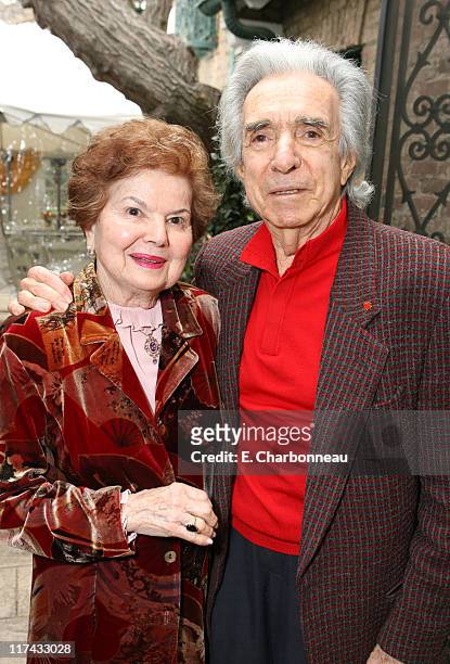 Arthur Hiller and wife Gwen Hiller during The Canadian Consulate Honors the 79th Annual Academy Award Nominees at Canadian Residence in Hancock Park,...