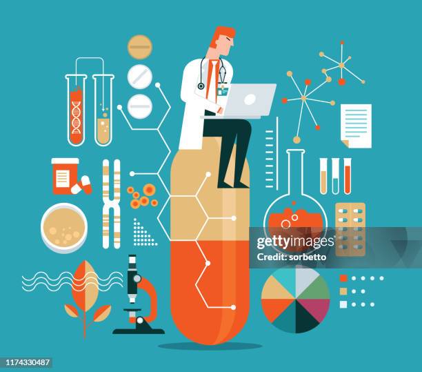 pharmacy - chemist stock illustrations