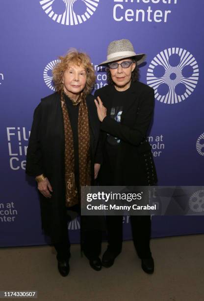 Jane Wagner and Lily Tomlin attend Two Free Women: Lily Tomlin & Jane Wagner at Lincoln Center on September 12, 2019 in New York City.