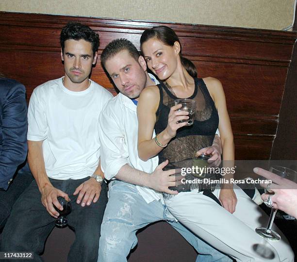 Jesse Bradford, Noel Ashman and Alexis Clemente during Noel Ashman and Jesse Bradford Birthday Party Hosted by Chris Noth and Michael Straham at...