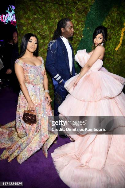 Hennessy Carolina, Offset, and Cardi B attend Rihanna's 5th Annual Diamond Ball Benefitting The Clara Lionel Foundation at Cipriani Wall Street on...