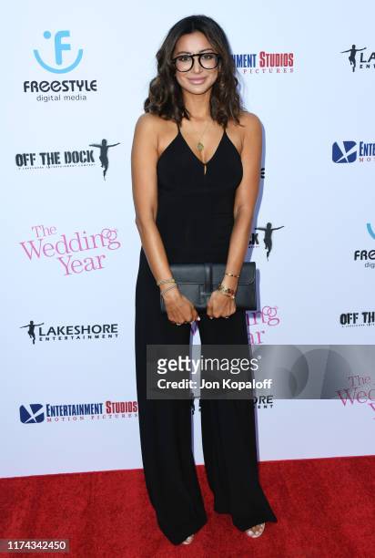 Noureen DeWulf attends the LA Premiere Of Entertainment Studios Motion Pictures' "The Wedding Year" at ArcLight Hollywood on September 12, 2019 in...