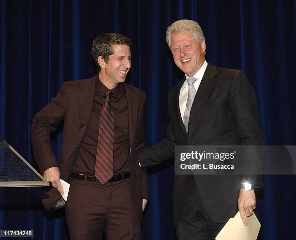 Jason Flom, President and CEO of the Atlantic Records Group and former President Bill Clinton at the T.J. Martell Foundation's 31st Annual Awards...