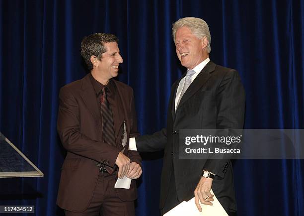 Jason Flom, President and CEO of the Atlantic Records Group and former President Bill Clinton at the T.J. Martell Foundation's 31st Annual Awards...