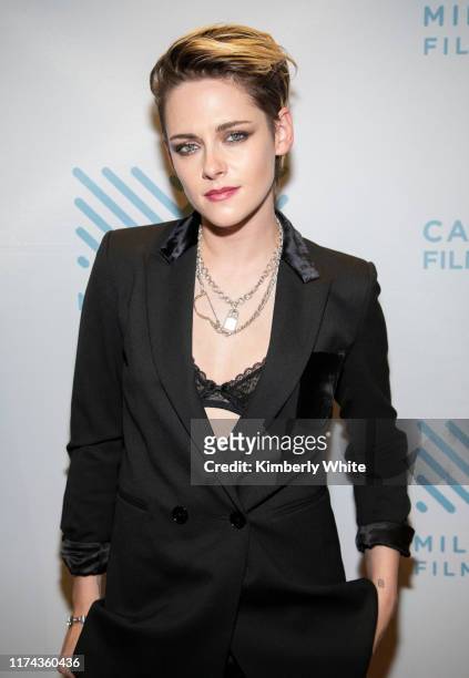 Kristen Stewart arrives at the 42nd Mill Valley Film Festival at Christopher B. Smith Rafael Film Center on October 7, 2019 in San Rafael, California.