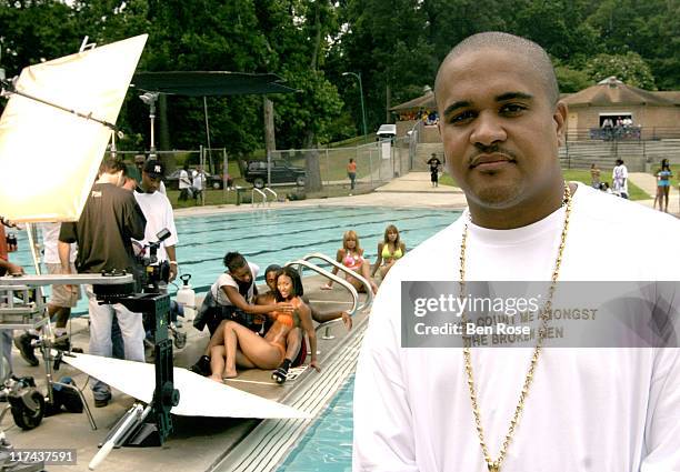 Irv Gotti during Behind the Scenes of Lloyd Video Shoot for "Hey Young Girl" at Mozley Park in Atlanta, Georgia, United States.