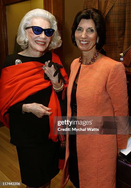 Ann Slater and Pamela Fiori during Brooks Brothers and Town & Country Celebrate Wynton Marsalis and The Opening of Jazz at Lincoln Center at Brooks...