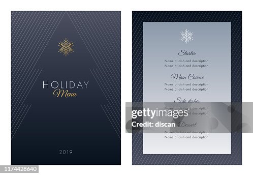 Holidays Menu Template. Holidays Menu Template.