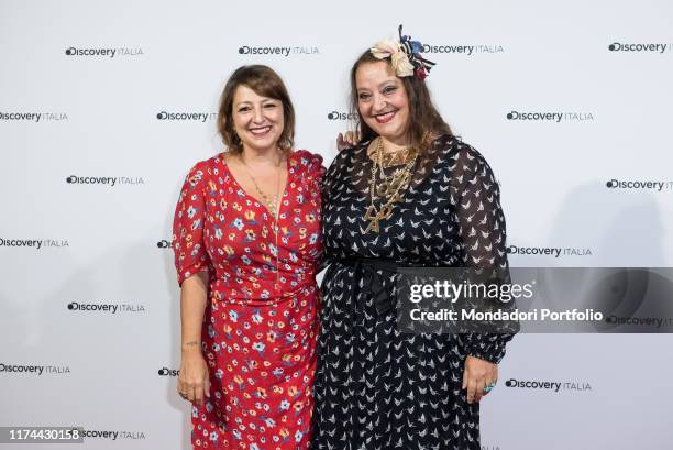 Marisa e Gigi Passera attend at the presentation of the new palimpsests of Discovery Italia at Piccolo Teatro Strehler. Milan , September 5th, 2019