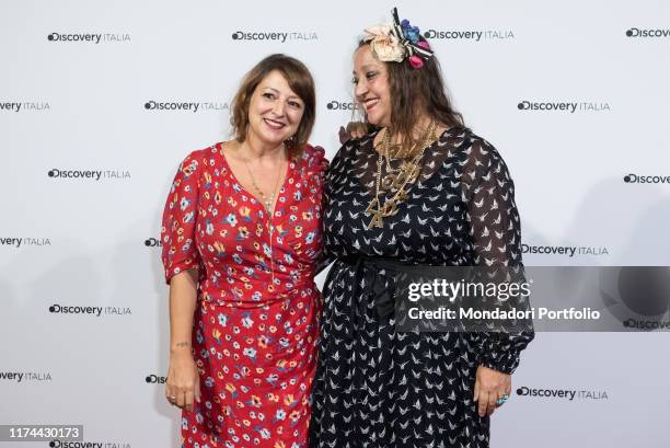 Marisa e Gigi Passera attend at the presentation of the new palimpsests of Discovery Italia at Piccolo Teatro Strehler. Milan , September 5th, 2019