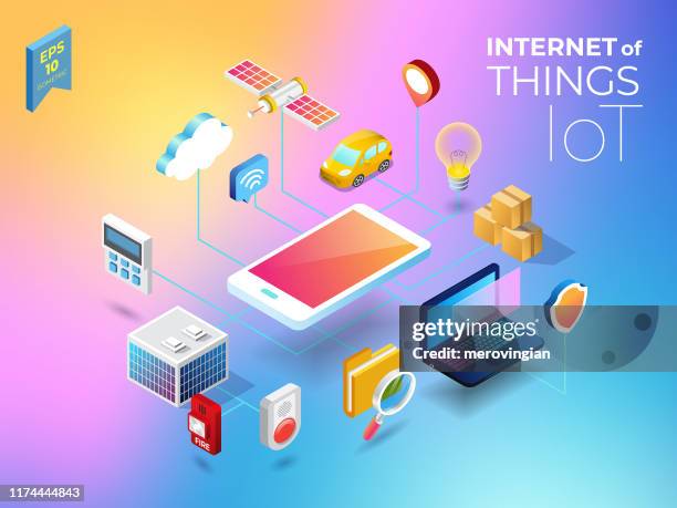 internet of things - internet of things stock illustrations