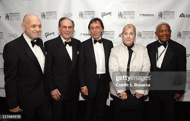 Charles Strouse, Hal David, Don Black, Marilyn Bergman and Irving Burgie