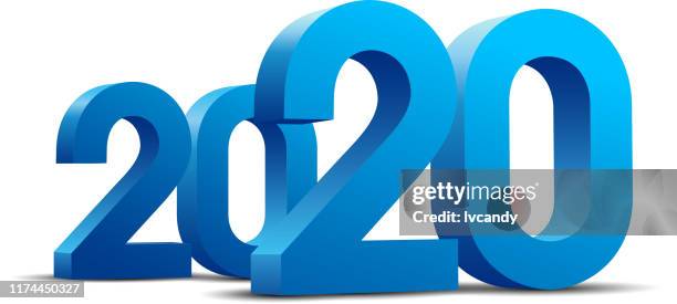 2020 year - chinese welcome text stock illustrations