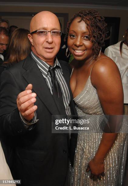 Paul Shaffer and Ledisi during 38th Annual Songwriters Hall of Fame Ceremony - Cocktails and Backstage at Marriott Marquis in New York City, New...