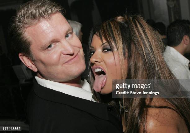 John Yarbrough and Traci Bingham during Sony Online Entertainment Premieres "Everquest II" at Ruby Skye in San Francisco, California, United States.