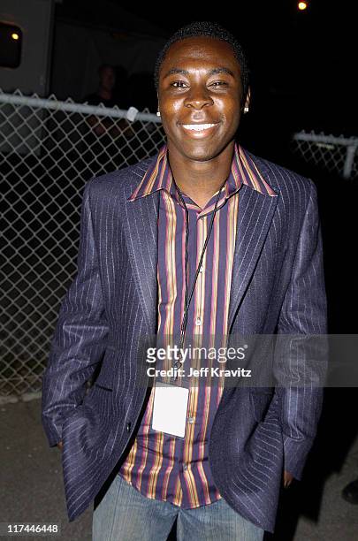 Freddy Adu during Spike TV's 2nd Annual "Video Game Awards 2004" - Red Carpet at Barker Hangar in Santa Monica, California, United States.