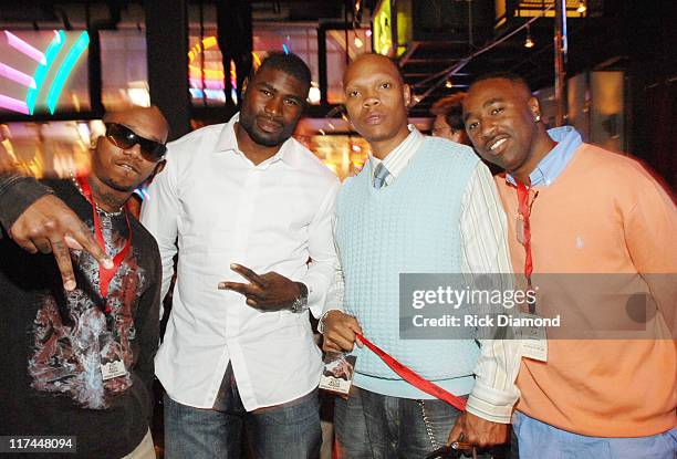 Dangerus of 112, Ovie Mughelli, Atlanta Falcons, Ron DeVoe and Slim of 112