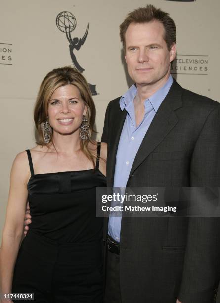 Beth Toussaint and Jack Coleman during The Academy of Television Arts and Sciences Presents An Evening with "Heroes" - Red Carpet at Leonard H....