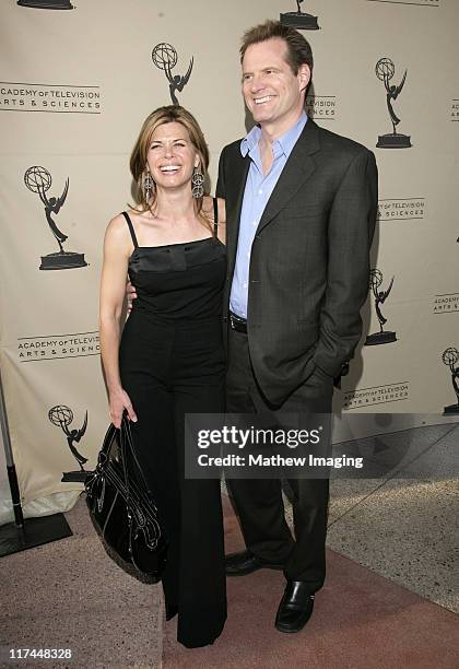 Beth Toussaint and Jack Coleman during The Academy of Television Arts and Sciences Presents An Evening with "Heroes" - Red Carpet at Leonard H....